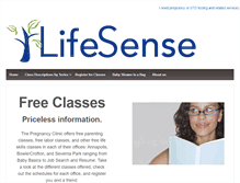 Tablet Screenshot of lifesenseclasses.org
